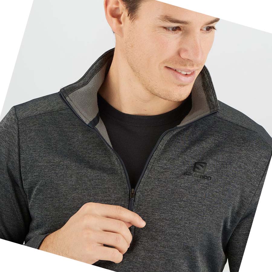 Sudadera Con Capucha Salomon ESSENTIAL LIGHTWARM SEAMLESS Hombre Negros | MX 3204SGL